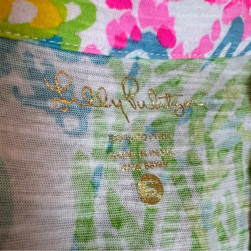 Lilly Pulitzer Arya Tank Top in Multi Lovers Coral Size S - Picture 6 of 9